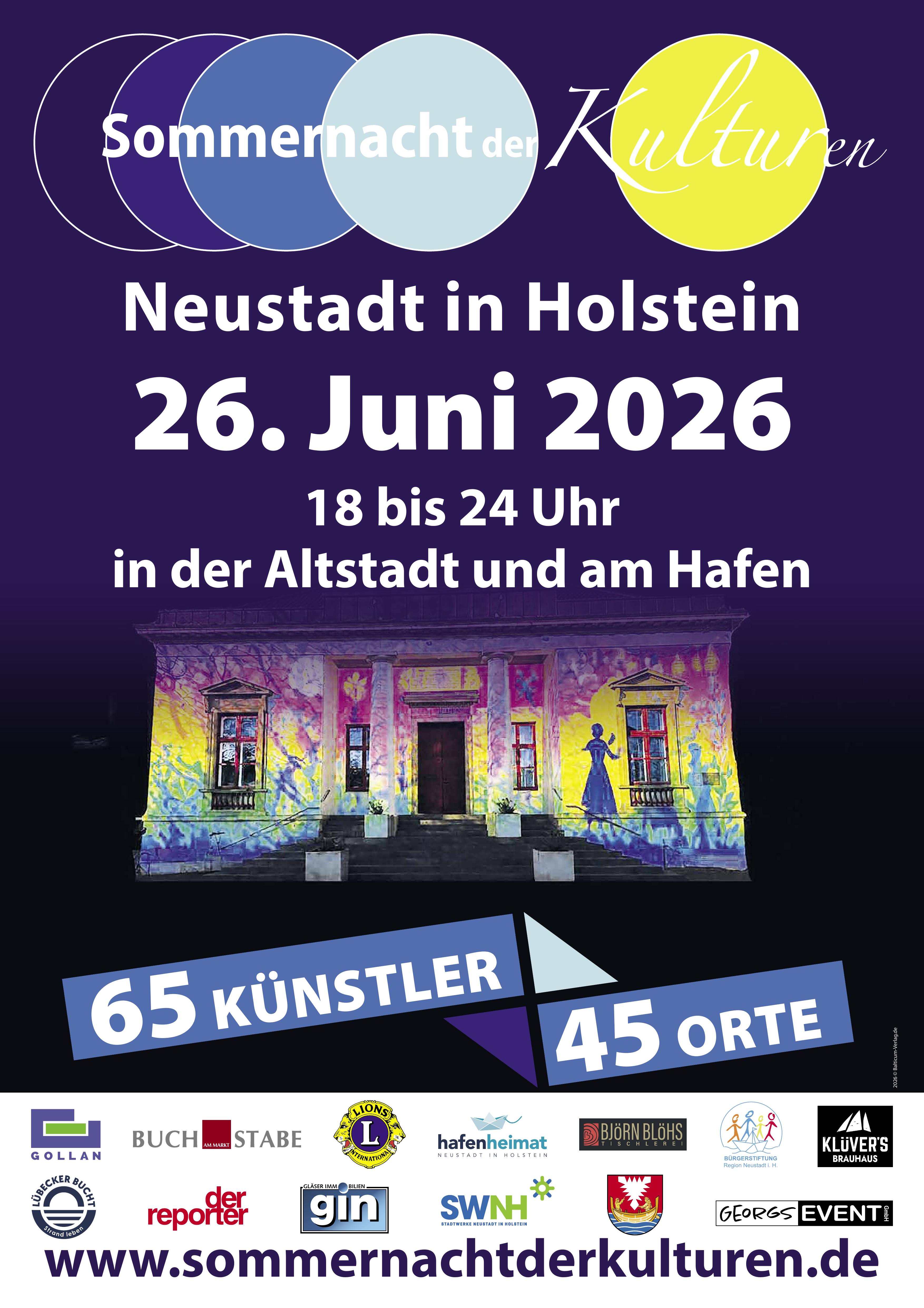 Plakat zur Sommernacht der Kulturen 2026